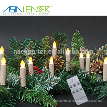 Pour les bars Décoration à la maison Églises Temples Noël Fêtes de naissance Télécommande Ensemble de lumières de Noël avec clip amovible